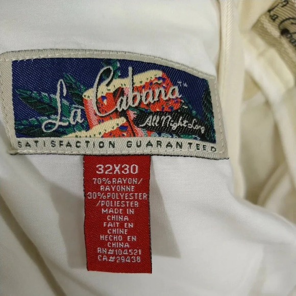 La Cabana Pleated Cuffed Pants Men Size 32 x 30 Sand Tan Zipper Fly NEW - Picture 9 of 11